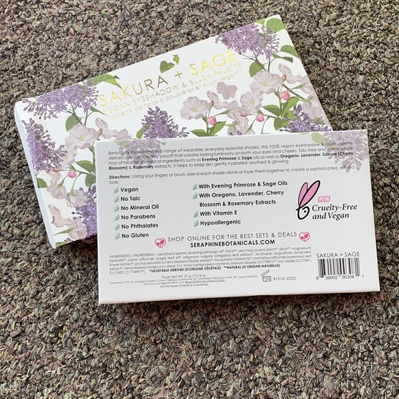 Seraphine Botanicals Eyeshadow & Blush Palette - Picture 4 of 5